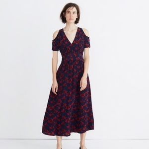 madewell no 6 vintage rose silk maxi dress NWT